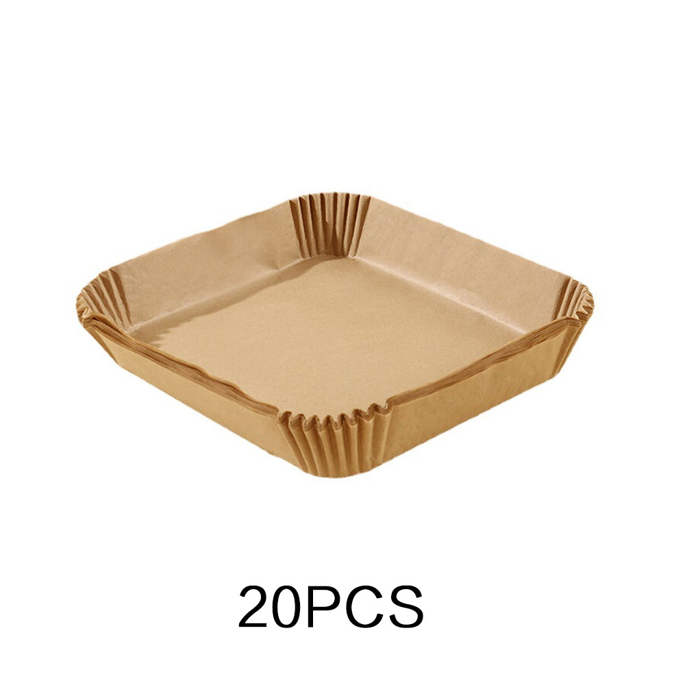 Large Square Air Fryer Paper Liners Disposable Parchment Liner Oil-proof Paper Tray Non-Stick Baking Mat Air Fryer Accessories Bles Online DZ-23A-23