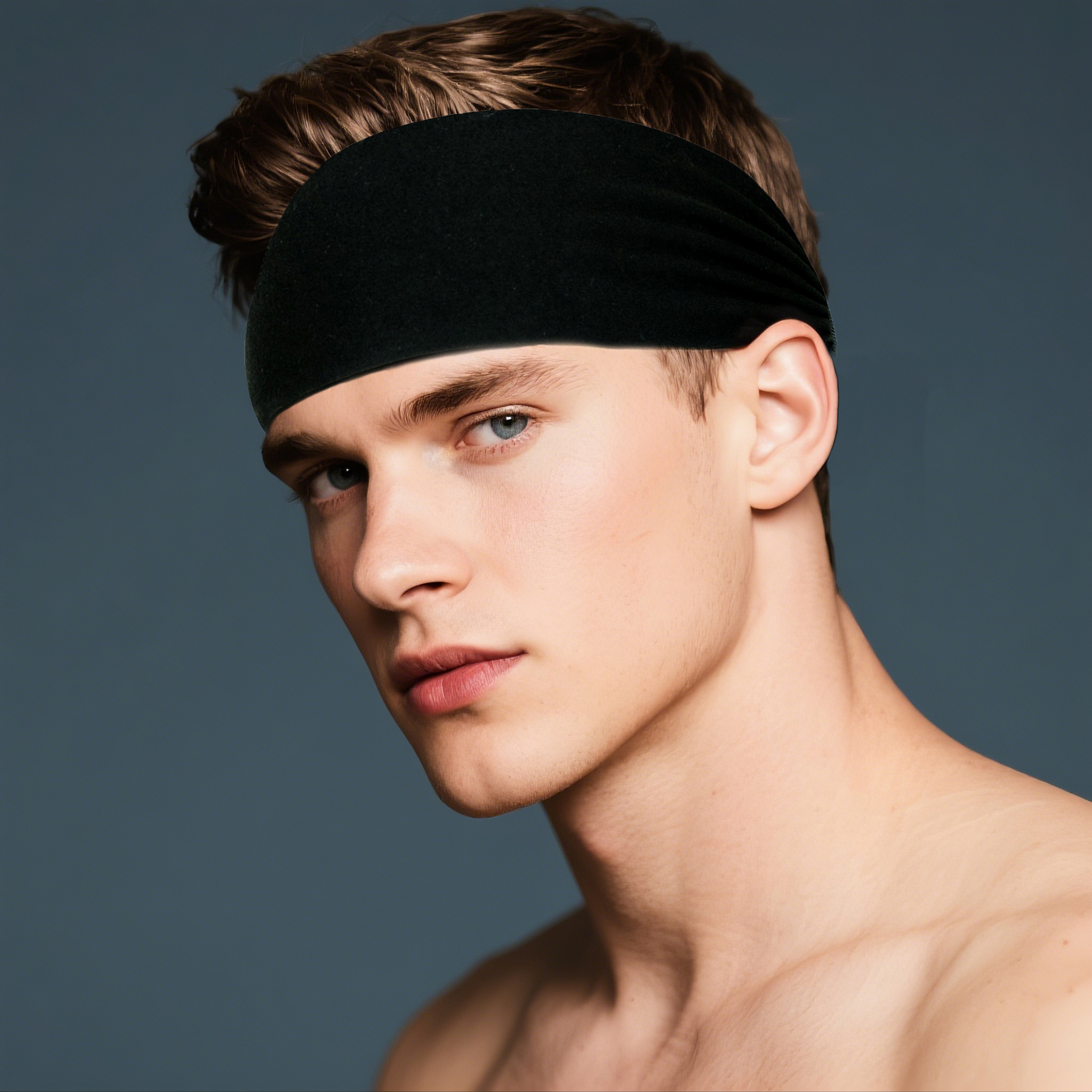 Sports Headbands for Men Women 1PC Non-Slip Moisture Wicking Workout Sweatband Fitness Running Cycling Football Yoga Hairband