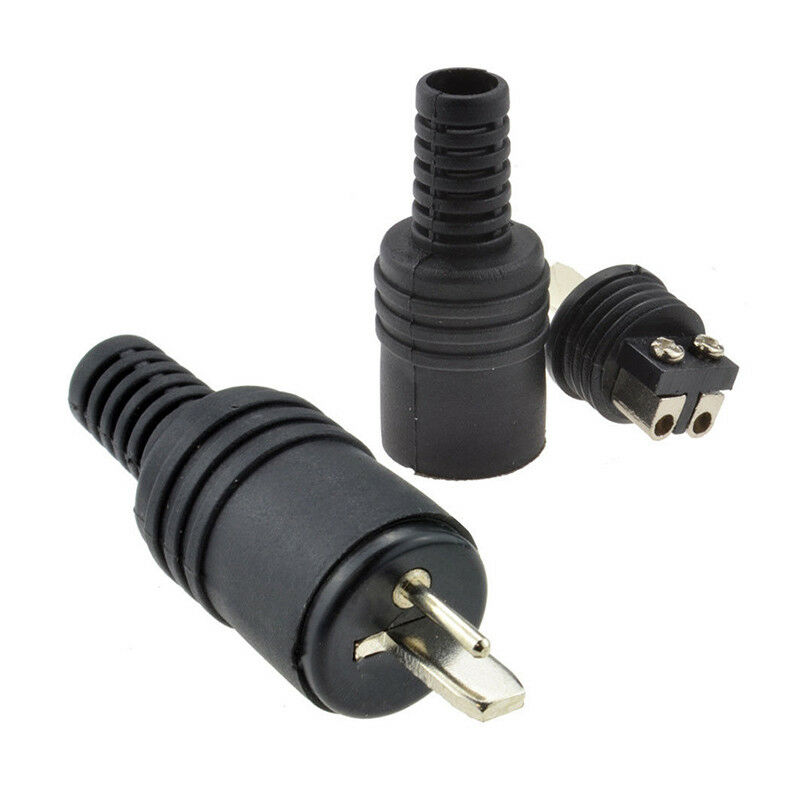 2Pcs 2 pin DIN Plug Speaker and HiFi Connector Screw Terminals