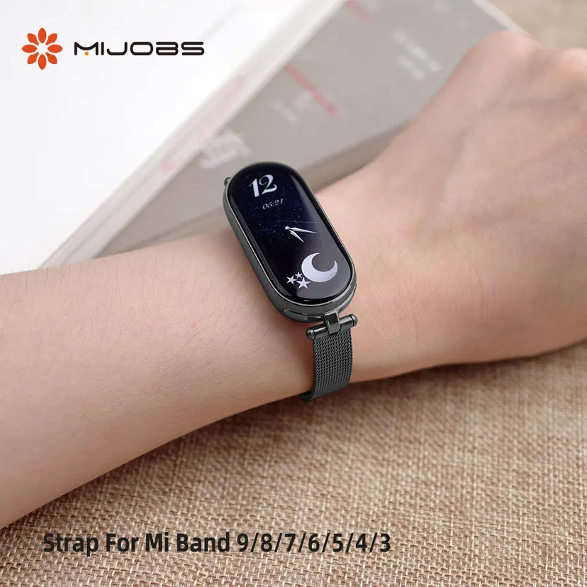 Metal Strap For Mi Band 11 Bracelet Watch Band for Mi band 10 9 8 7 6 5 Correa Ladies Strap for Xiaomi Smart Band 9 Wristband