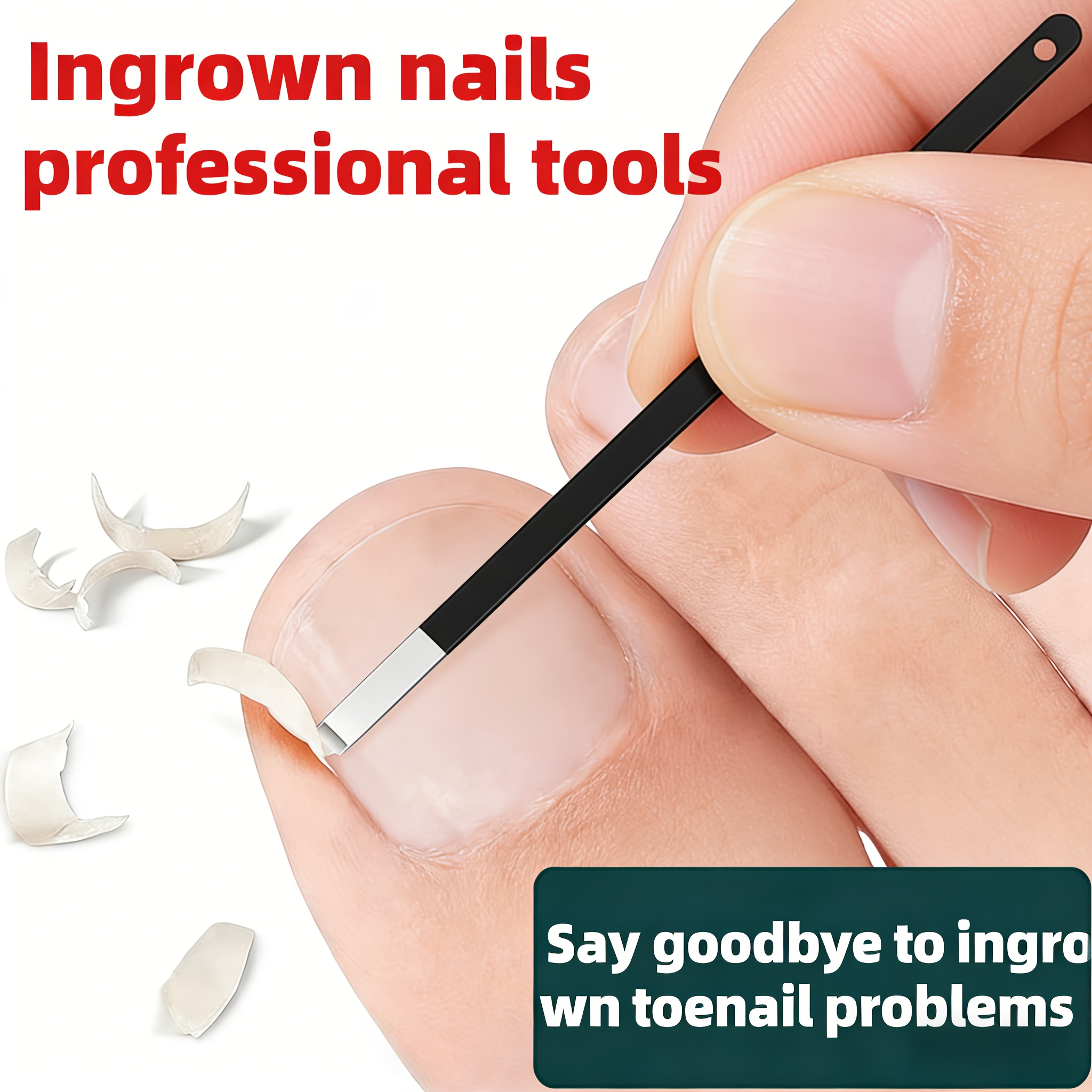 Toenail Correction Tool - Ultra-Thin Deep Groove Nail Clipper, Nail Trimming Auxiliary Tool, Essential Foot Care Tool for Home