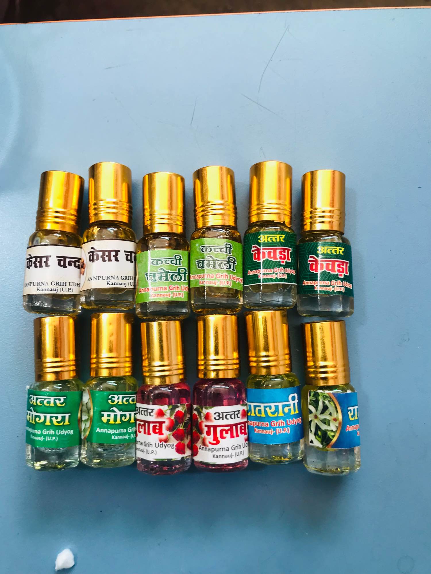 Attar Perfume sweet Perfume 3 ml pack ( 12 pcs pack )for puja