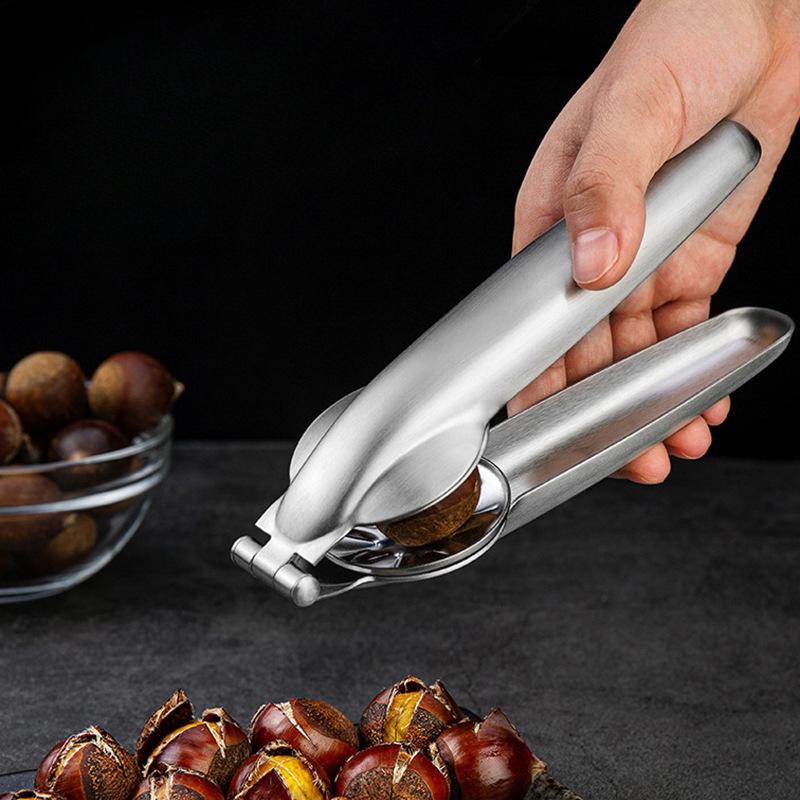 1PC Stainless Steel Chestnut Opener, Walnut Pliers, Kitchen Small Tool Accessories, Household Multifunctional Peeling Tool pen gpt