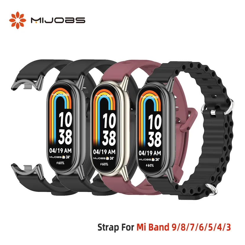 Strap for Mi Band 11 10 9 8 Watchband for Xiaomi Smart Band 10 Leather Wristband for Mi Band 9 Global version Strap Accessories