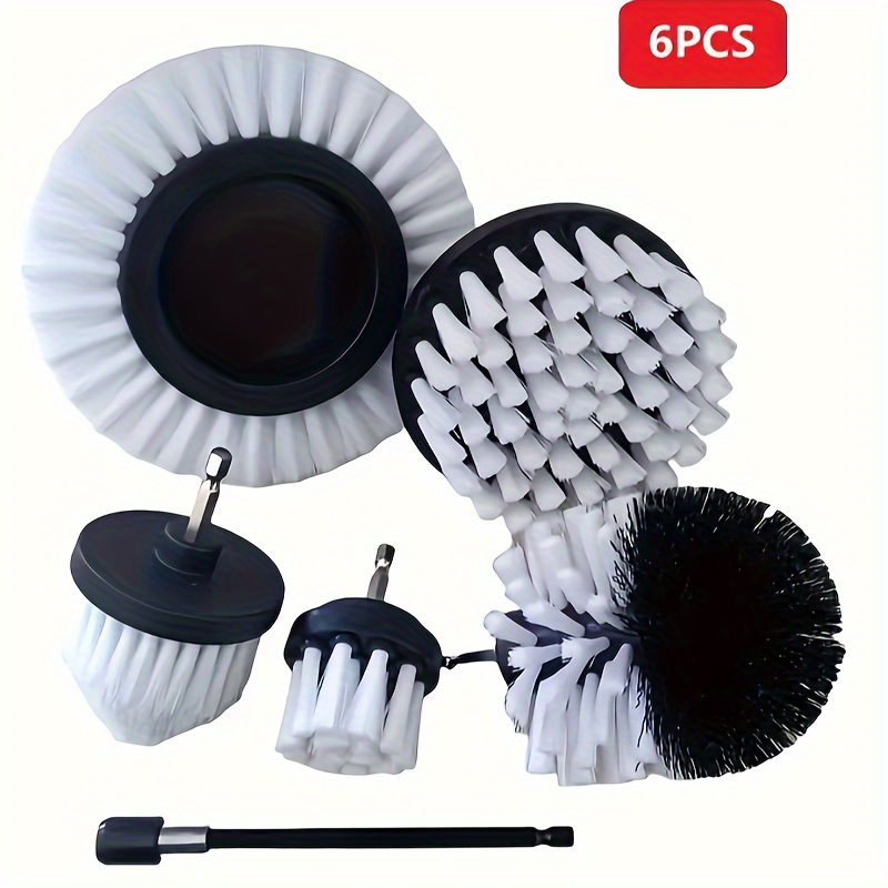 6 Pieces Drill Brush Set,Multipurpose Power Scrub Brush,For Grout Floor,Bathroom,Tub,Tile,Corner,Floor,Car Wheel,Dead Corner