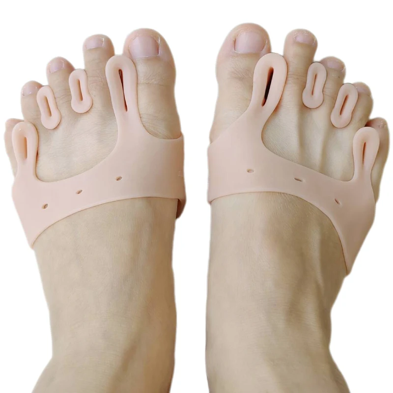 1pair Gel Silicone Bunion Toe Separators Forefoot Pads Orthopedic Braces Orthotic Hallux Valgus Spacers