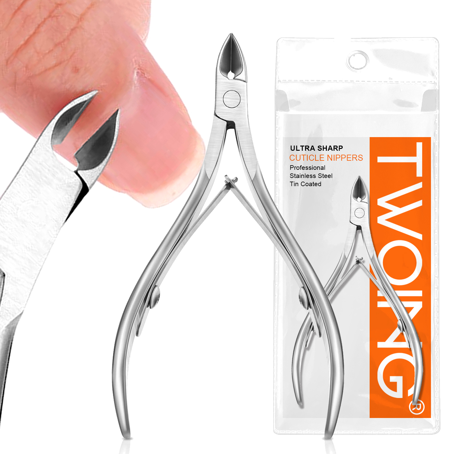 3 Packs stainless steel Cuticle Nippers Cuticle Trimmer,Professional Nail Care Tool For Manicure Pedicure And Nail Art Designs