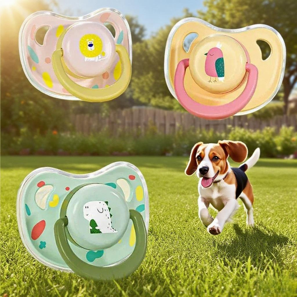 1pc Pet Silicone Pacifier Pet Calming Pacifier, Chew Toy, Food Grade Silicone Supplies Dogs Accessoires Pet Products