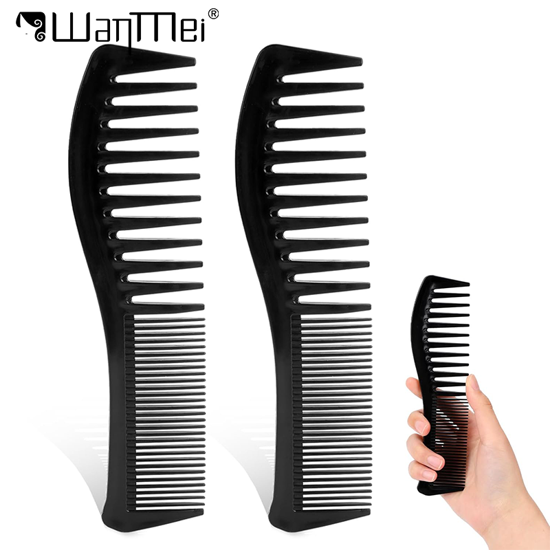 Durable Fine Tooth & Wide Tooth Hair Hairbrush Combs Resin Anti-static Comb Hairdressing Comb for Women Girl Styling Combs