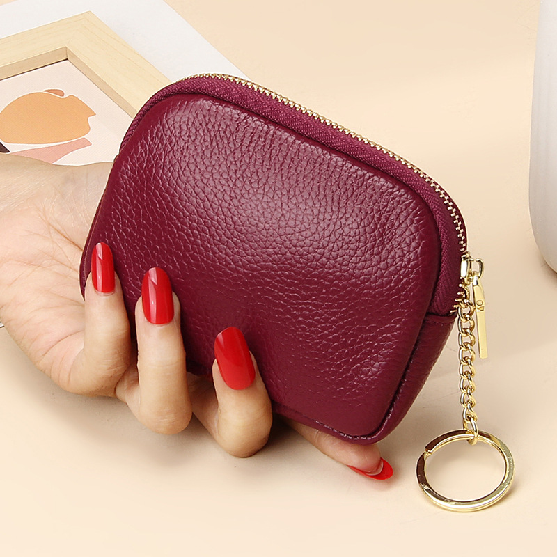 Fashion hand zipper small wallet women's mini small bag storage key bag card bag coin change bag