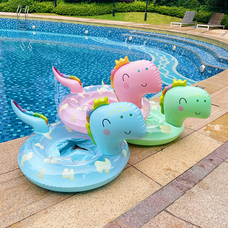Dinosaur Swim Pool Float Inflatable Swim Tube For Summer Water Beach Swimming Seat Ring Swim Ring Float