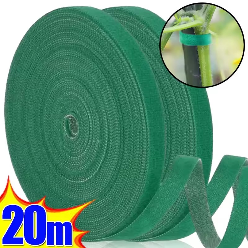 Nylon Plant Ties Plant Bandage Hook Tie Loop Adjustable Plant Support Reusable Fastener Tape for Home Garden Accessories