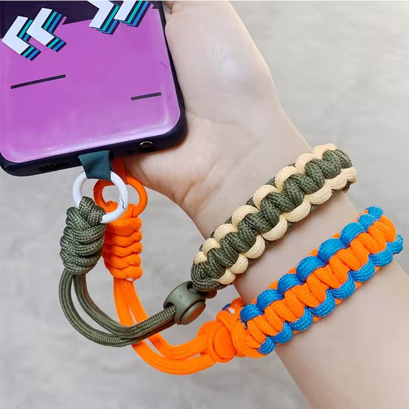 Cute Braid Mobile Phone Lanyard Anti-loss Short Wrist Band Pendant Fashion Hanging Strap Candy Colors Rope Chain pen gpt
