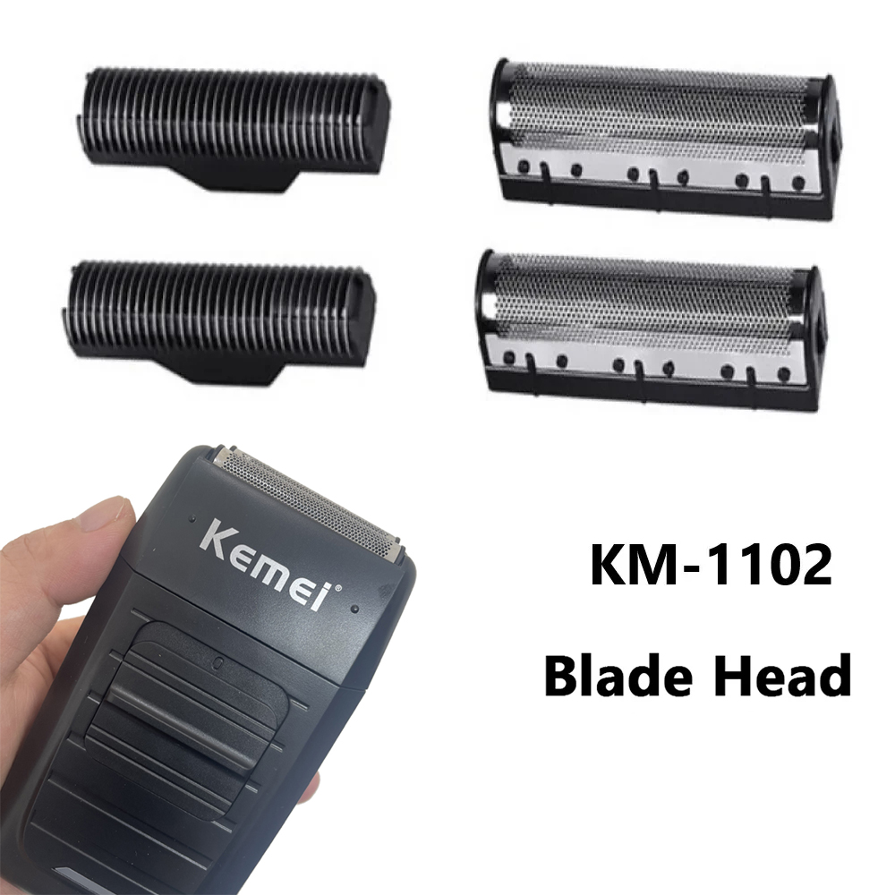 1Set Clipper Blade for Kemei Km-1102 Clipper Electric Shaver Parts Net Replacable and Durable Stainless Steel Material