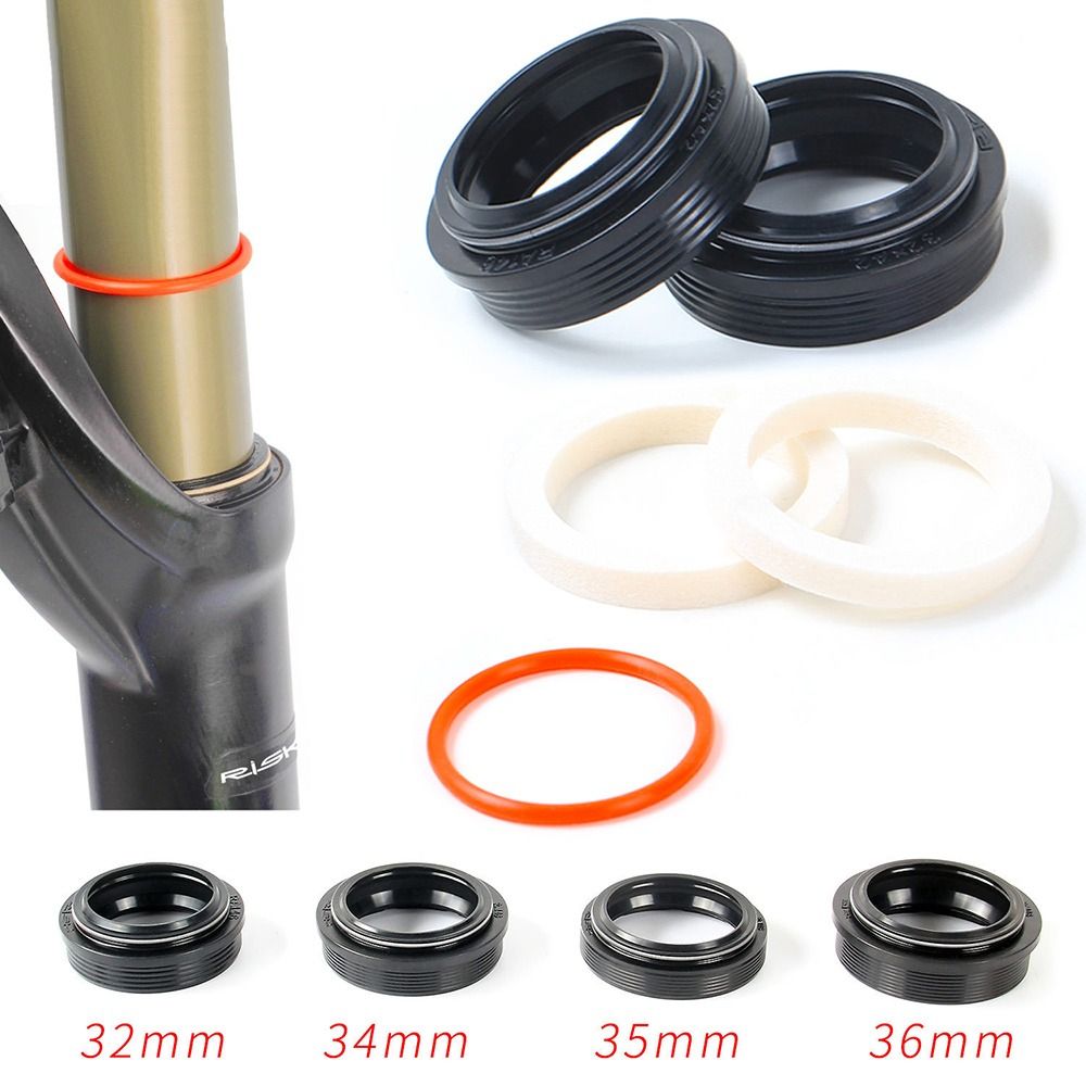 Repair Kits Universal Bike Fork Seal 32MM/34MM/35MM/36MM Spare Parts Fork Dust Seal MTB Bike Bicycle Suspension Oil Seal