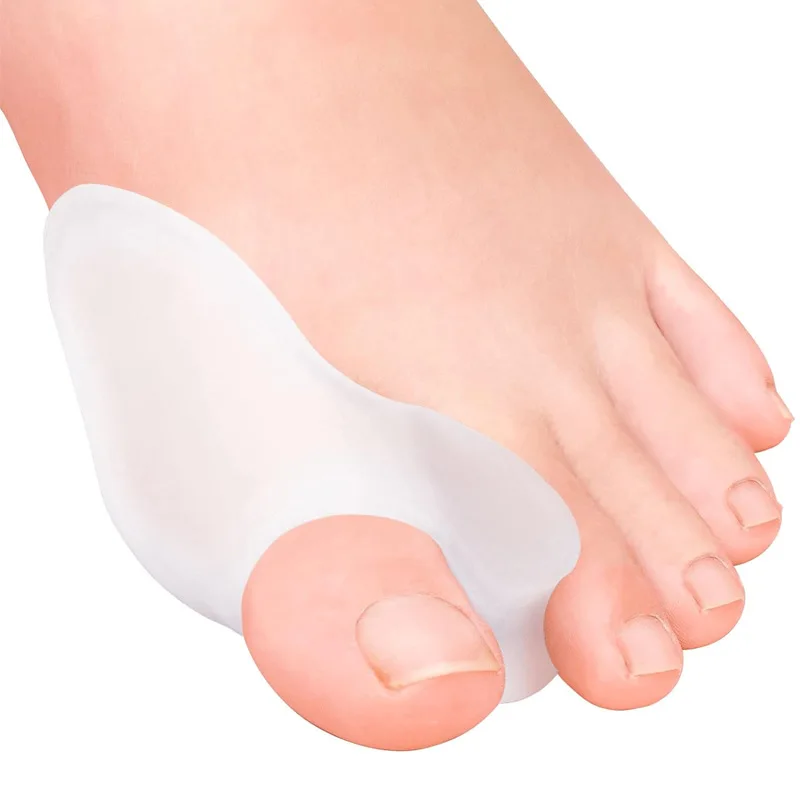 1pair Thumb Vaus Corrector Big Silicone Gel Toe Separator Spreader Overlapping Cushion Concealer Foot Pain Relief