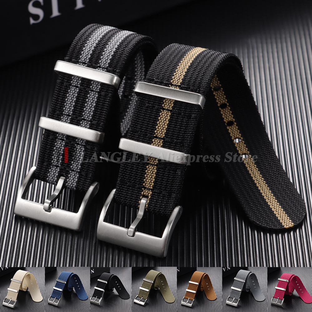Elastic Strap Nylon Watch Band 20mm 22mm for Woven for Wristband Quick Release Men's Sport Watch Band