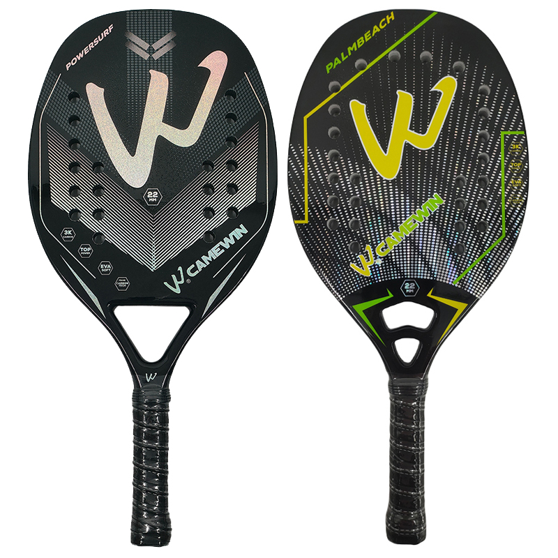Camewin 3K Beach Tennis Racket Full Carbon Fiber Rough Surface Outdoor Sports Racket For Men Women Tennis Racket The New