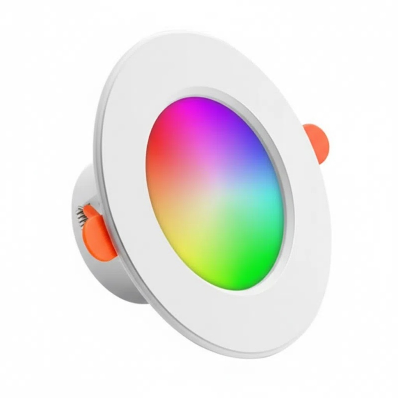 Smart LED Downlight 10W 110/220V Dimmable RGB+CW+WW APP Control Recessed round Spot Light for Home Decoration