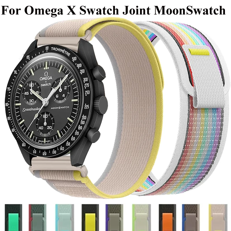 Trail Loop Band For Omega X Swatch Joint MoonSwatch 20mm 22mm Sport Strap For Galaxy Watch 7 6 5 4 5Pro Gear S2 S3 Bracelet Belt
