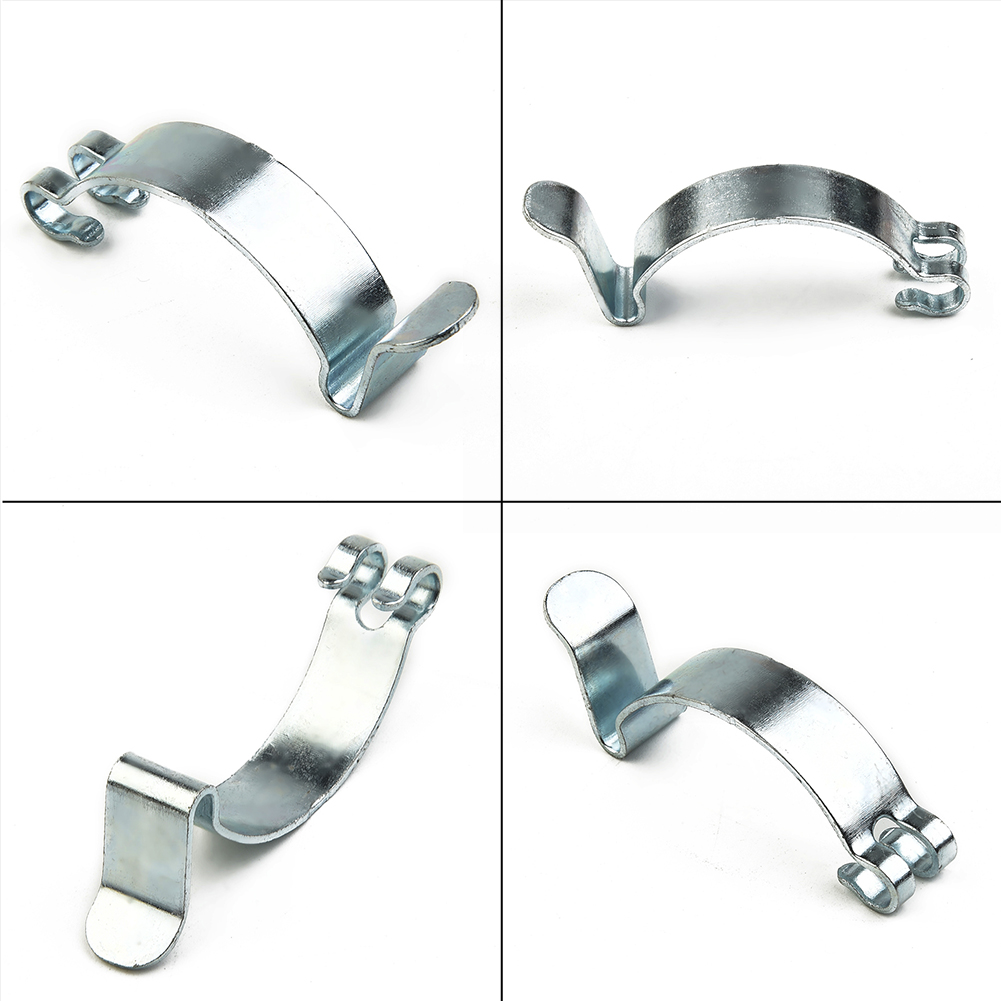 1Pcs Silver Metal Car Air Filter Cleaner Housing Box Lid Spring Clip Clamp Stable Performance High Reliability