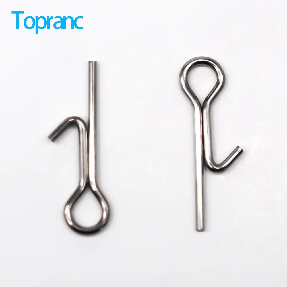Topranc Soft/Fake Bait Connecting Pins Connecting Pins Needle Fixed Lock LUYA Stainless Steel Pin Accessories Tools