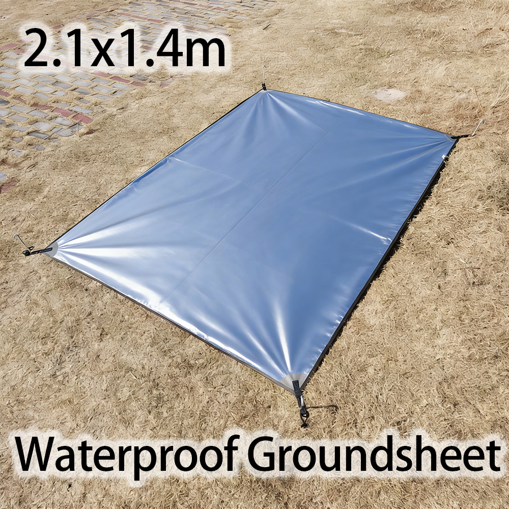 Tent Ground Sheet 2x1.4 Waterproof Outdoor Camping Picnic Groundsheet Lightweight Tent Footprint Portable for 2-person Tent
