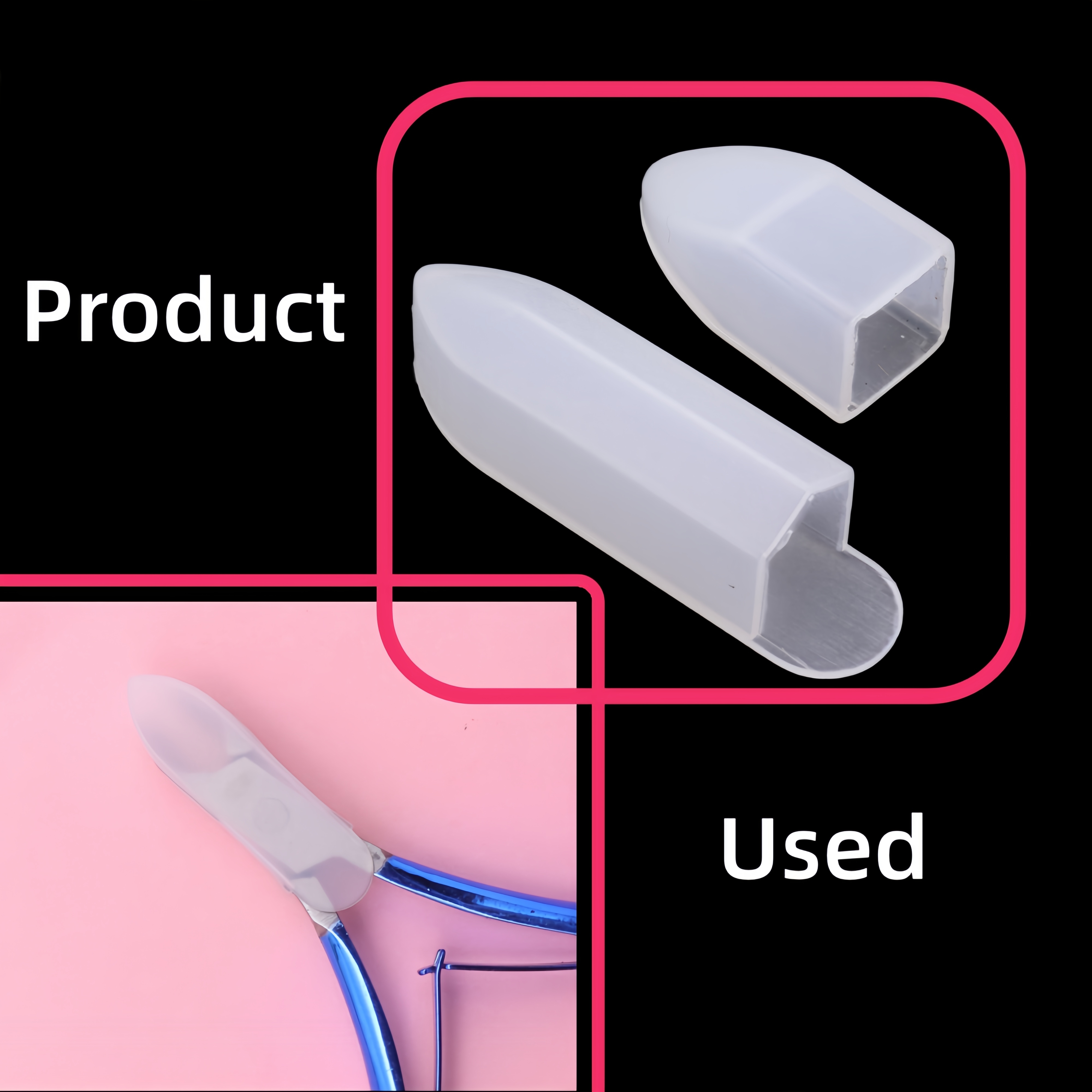 10/20/50pcs Cuticle Nipper Protective Caps - Clear PVC Soft Sleeves for Nail Clippers & Beauty Tools