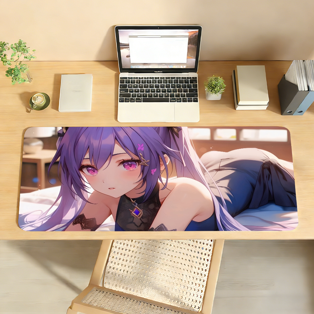 Anime Character Mouse Pad XXL Extended Desk Mat Cute Style Keyboard Pad Non Slip Base for PC Gaming Office Setup