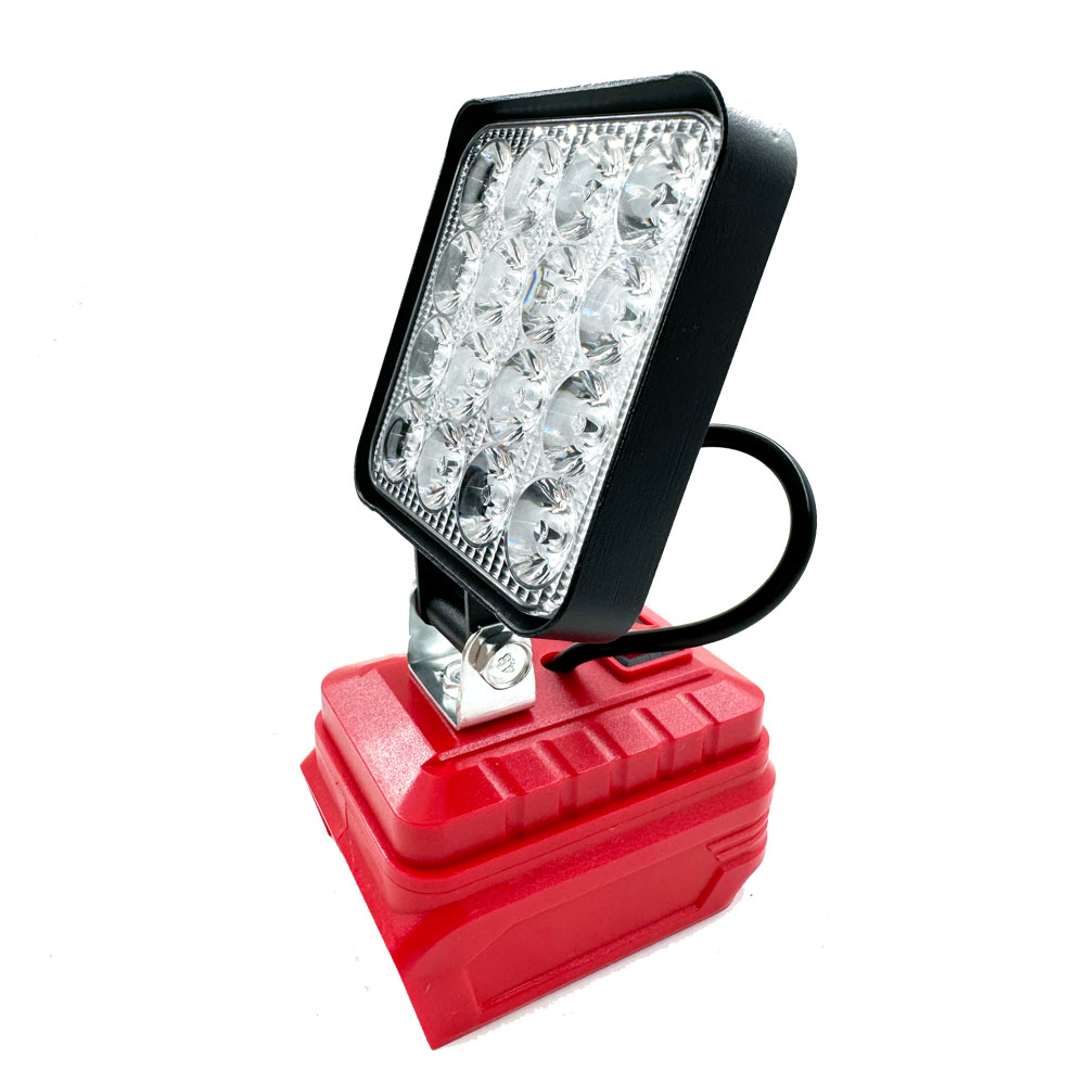 Portable 3 Inch LED Work Light for Milwaukee 18V Li-Ion Battery Cordless Flood Light Jobsite Workshop Camping Emergency Lighting