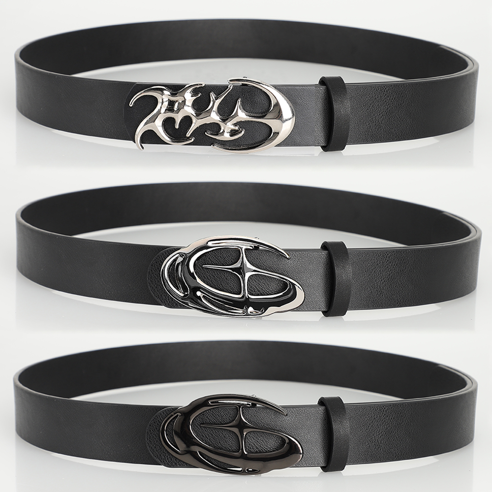 New Stylish Geometric Alloy Needle Buckle Fashion Punk Belt For Men Women - Trendy Accessory for Giving，Neutral Waist Belt