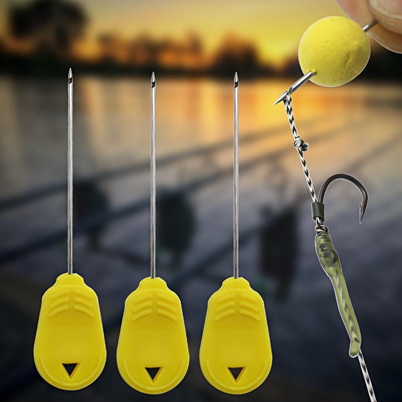 3-Piece Fishing Bait Hook Set Stainless Steel Tackle for Carp/Sea Fishing