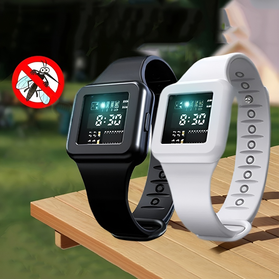 Ultrasonic Mosquito Repellent And Mosquito Control Bracelet, Home Outdoor Mosquito Control Silicone for Outdoor Camping Hiking