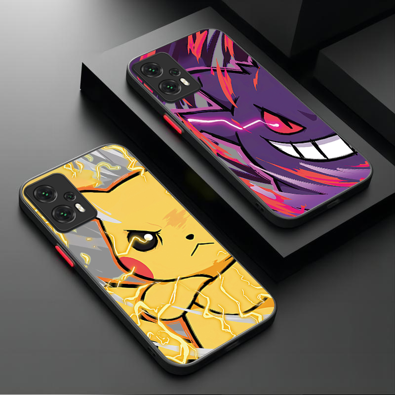 Pokemon Pikachu Gengar Case For Poco x7 X6 X5 X4 GT X3 NFC F6 F5 F4 F3 GT M5 M5S M6 Pro 4G 5G C55 C65 C75 C61 C71 Cover