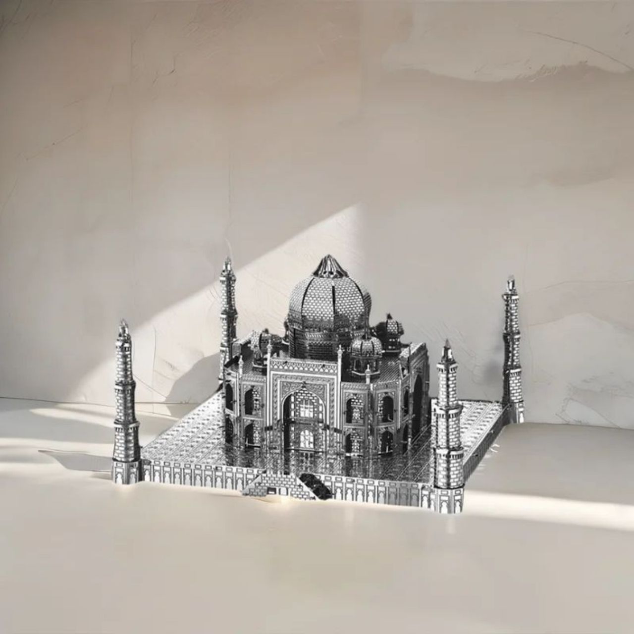 3D Metal Puzzle Architecture Building Model Kit DIY Assemble Jigsaw Toys For Adults Home Decor