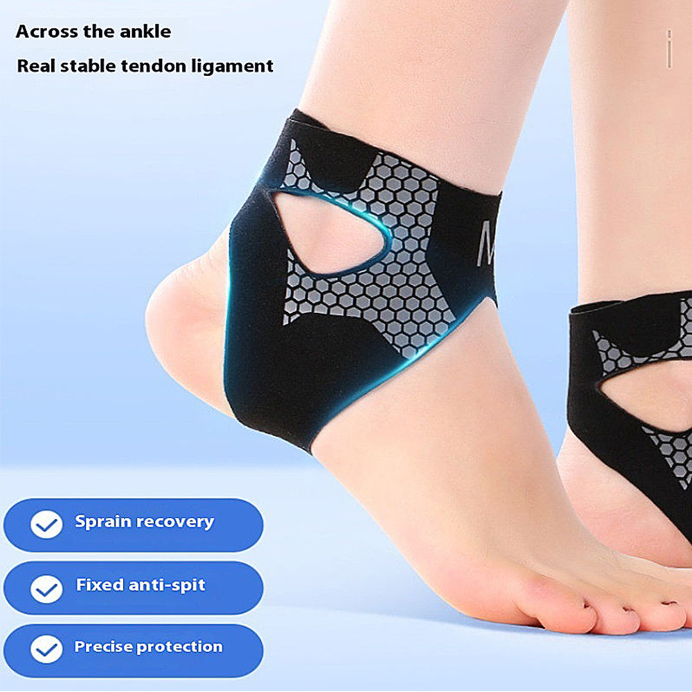 1pc Adjustable Ankle Brace for Men - Breathable & Elastic Ankle Sleeves Compression Support for Sports Protect,Plantar Fasciitis