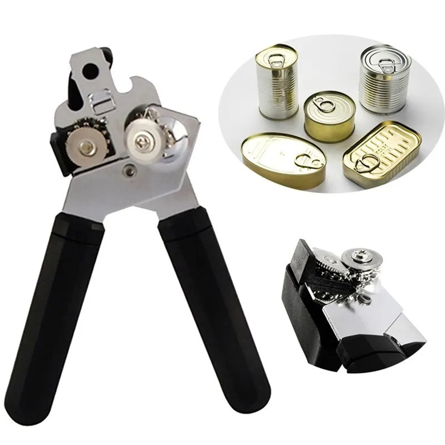 Stainless Steel Multifunctional Professional Can Manual Can Opener Craft Grip Can Opener Bottle Opener Kitchen Gadgets
