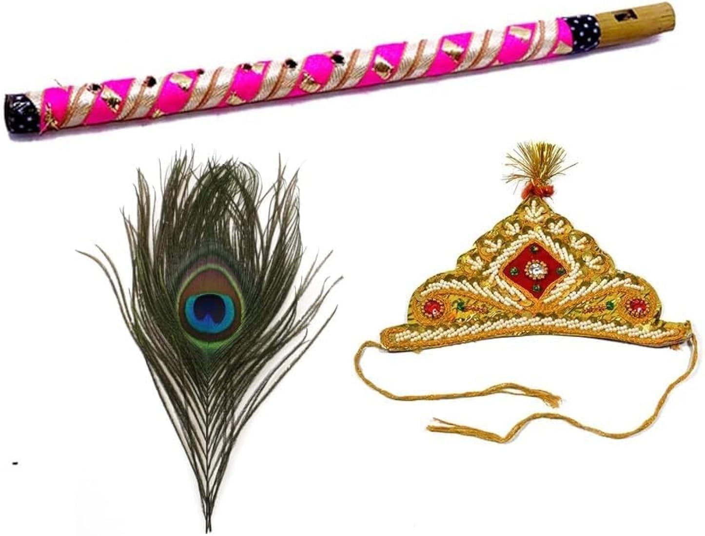 Krishna And Radha Jewelry/Shingar Set For Janmasthami