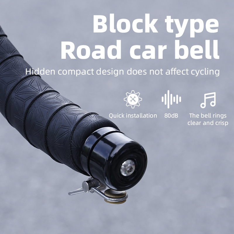 Bicycle Bell Curved Handlebar Plug Bell Horn Waterproof 80dB Loud High Decibel Ring Alarm Bell Road Bike Accessories
