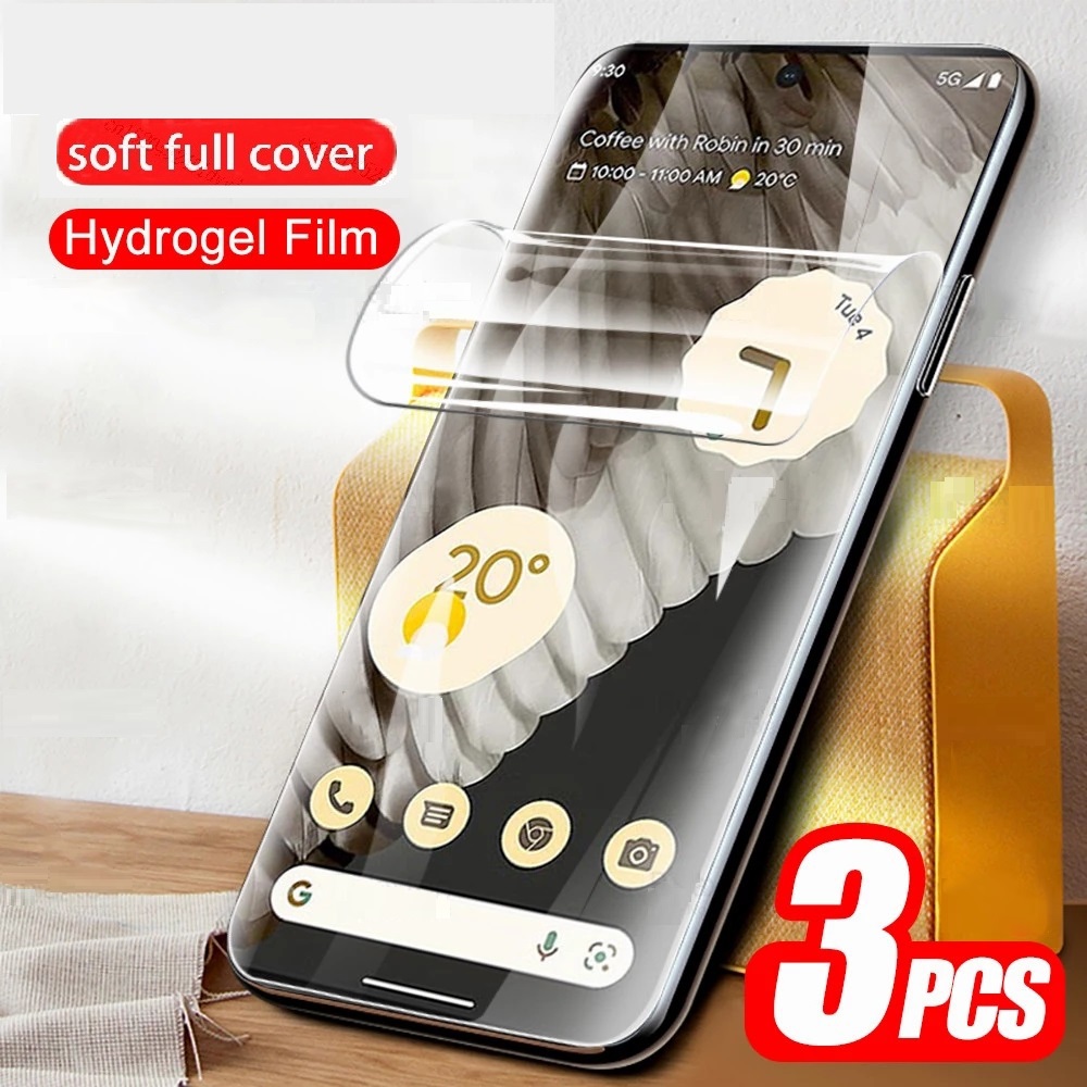 3Pcs Hydrogel Flim For Google Pixel 3a 4 4a 5 5a 6 6a 7 7a 8 8a 9 9a 10 Pro XL Screen Protector Film