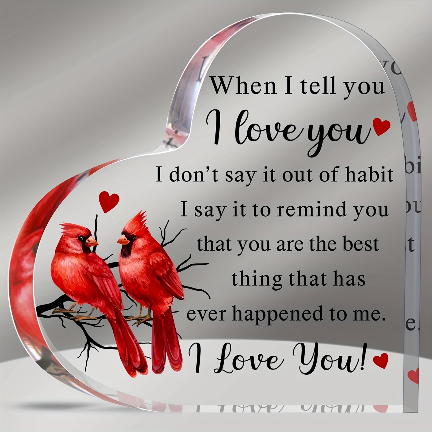 1pc,To My Love Acrylic for Her Romantic Boyfriend Girlfriend Love Cute Ideas Anniversary Valentines Birthday