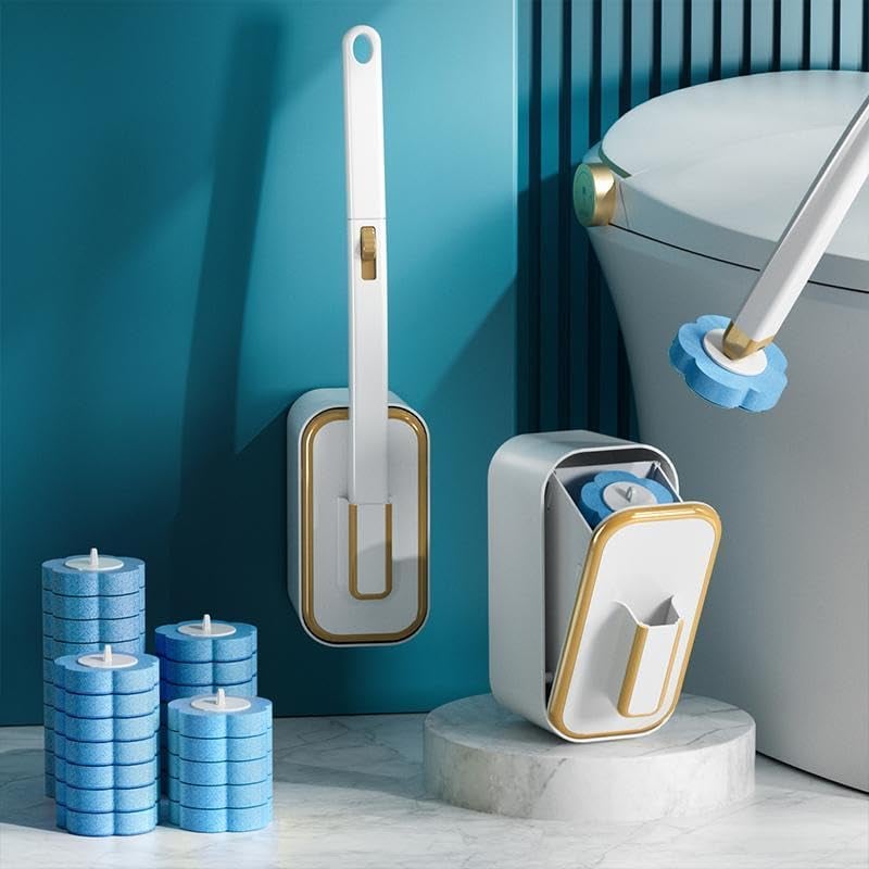18/36 Pcs Disposable Replacement Head Cleaning Kit Toilet Bowl Brush Long Handle Wc Accessories Tool
