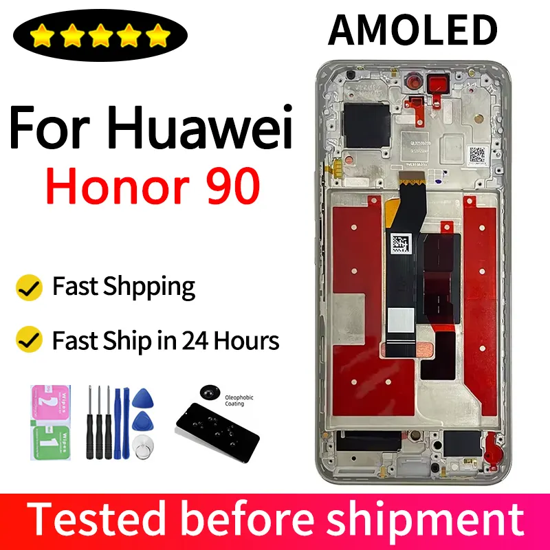 REA-AN00, REA-NX9 Display Screen For 90 Honor90 LCD Display Touch Screen Digitizer Assembly Replacement Parts
