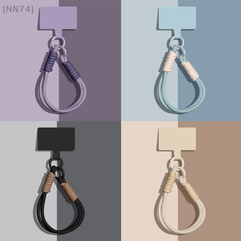 【NN74-M3】1 Piece Bag Chain Mobile Phone Lanyard Pendant Portable Easy To Carry Wristband Advanced Solid Color Short Keychain pen gpt