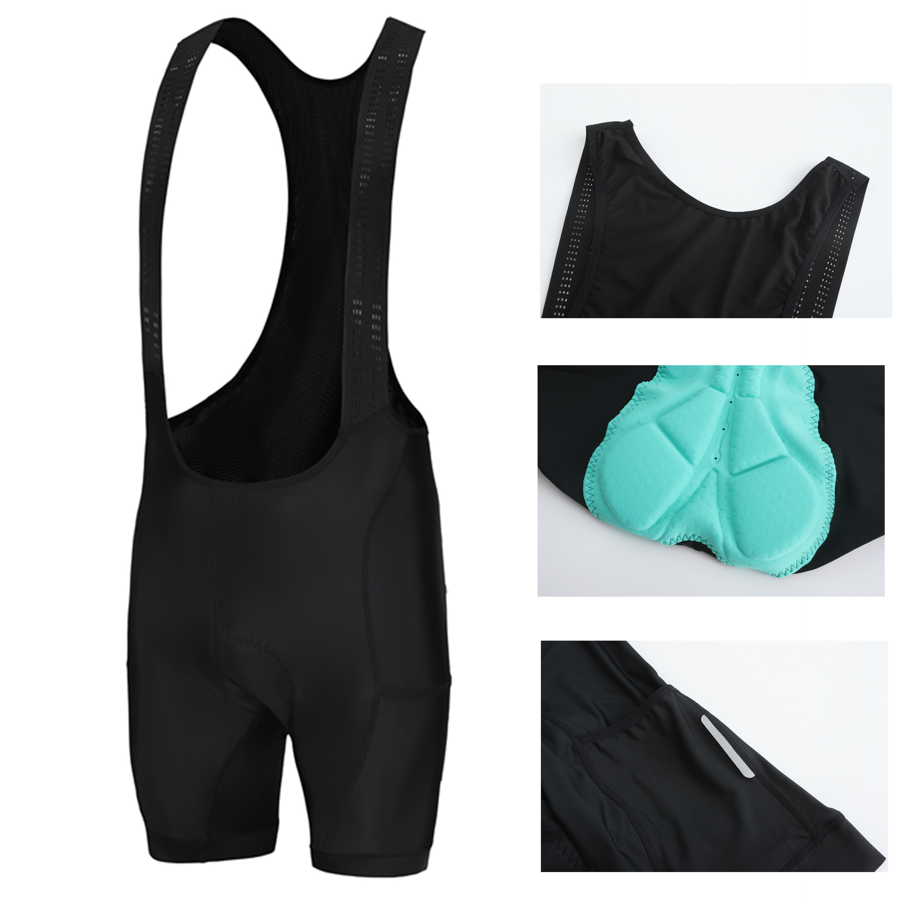 Rsantce 2 Pockets Cycling Bibs Shorts 2024 Summer Men's Bicycle Bib Pants Gel Padded Pro Lycra Mtb Bike Tights Clothing