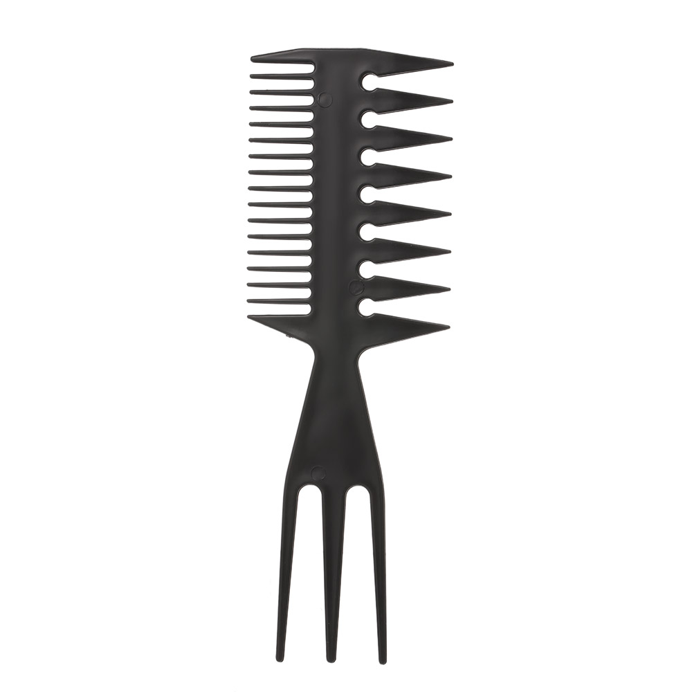 3-In-1 Plastic Combs Thin Wide Tooth Detangling Hair Comb for Women Anti-static Comb for curly hair Hairdressing Styling for Men
