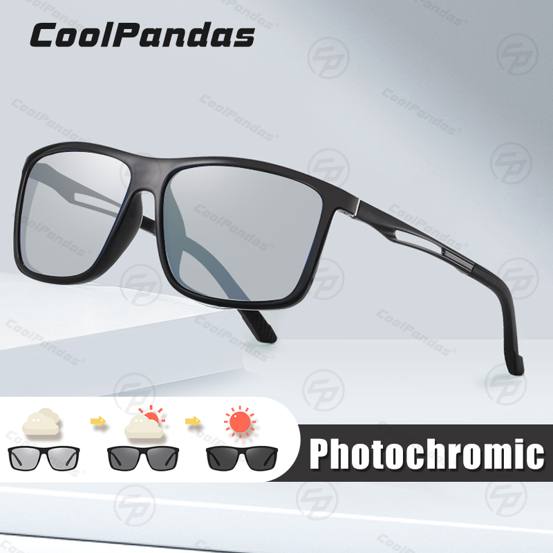 2026 Square Classic Retro Women Sunglasses Photochromic Polarized Tinted Sun Glasses Men Eyewear Anti-glare UV400