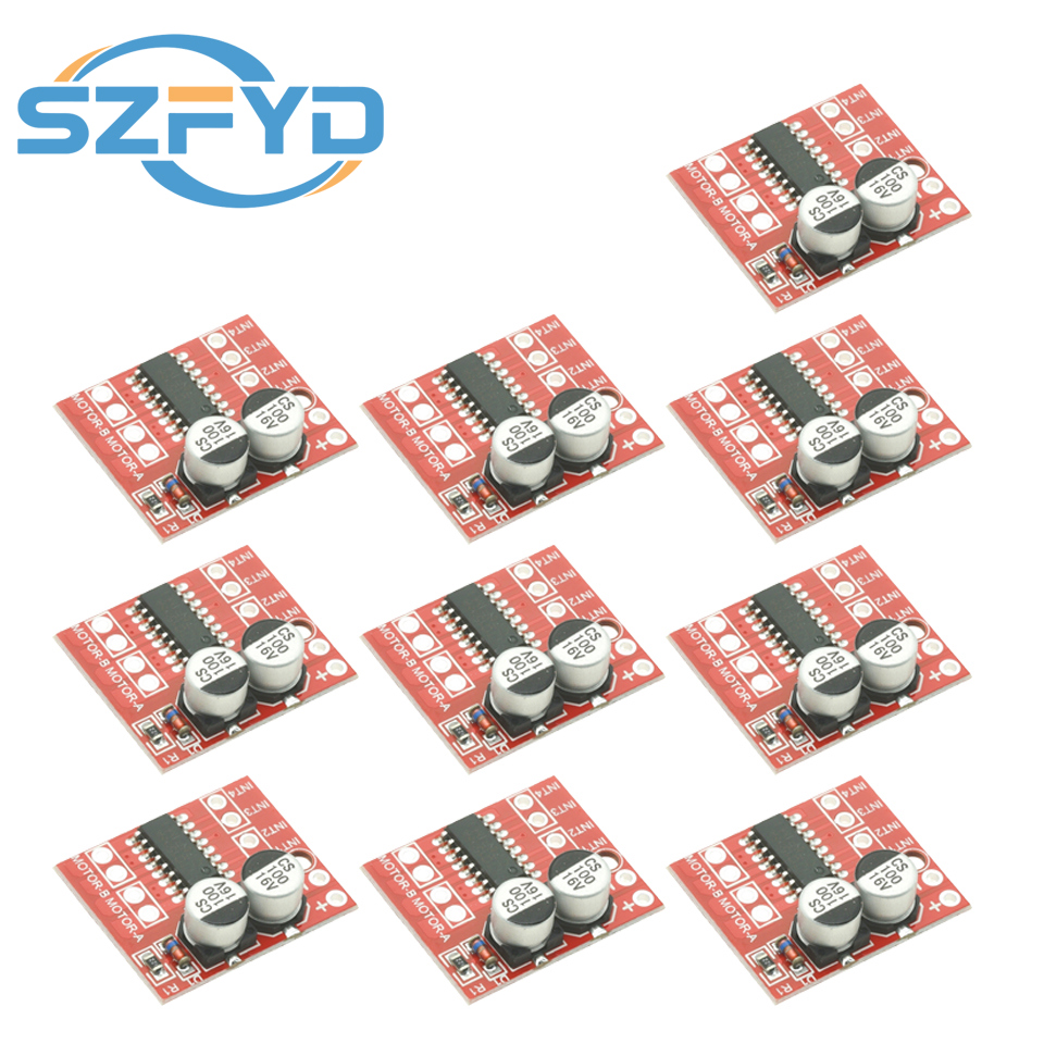 1-10PCS MX1508 DC Motor Driver Module 2V-10V 1.5A 2-Way Reversing PWM Speed Dual H Bridge Stepper Motor Driver Board L298N
