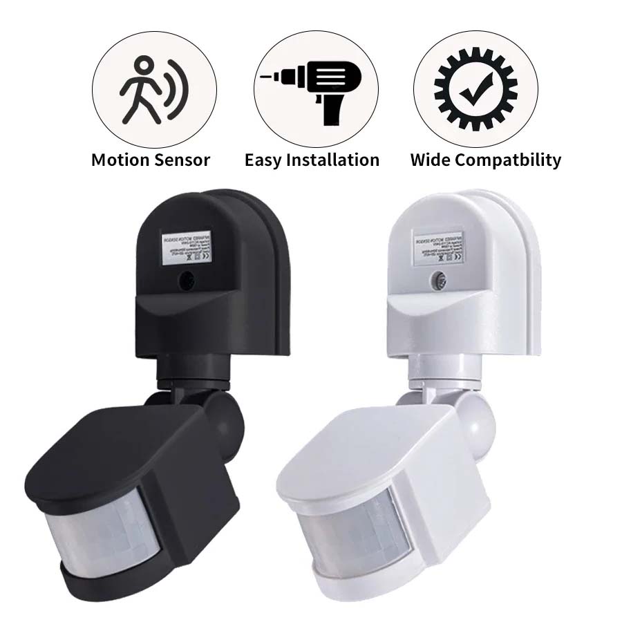 DC12V AC 110-240V Human Body Infrared Induction Light Sensor Automatic PIR Motion Sensor LED Light Switch Movement Detector