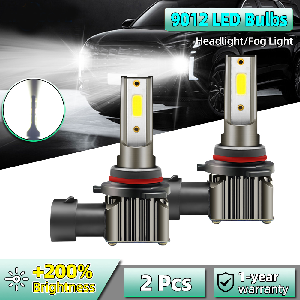 Fog Lights H11 H8 H9 H16(JP) 6000K White High Bright H1 H7 Car Running Lamp 2X 9012 Hir2 DRL H10 9140 9145 12V Foglamp 9005 9006